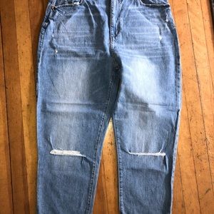 LOFT High Waist Boyfriend Crop Jeans -14/32 NWT